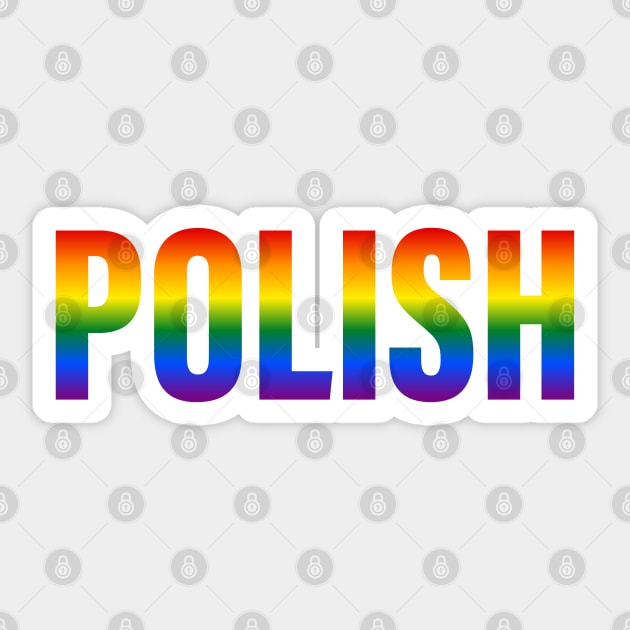 Rainbow Polish LGBTQ Pride Sticker by Rainbow Nation